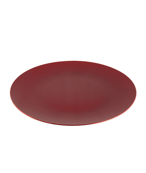 Sottopiatto plastica rosso d.33 cm