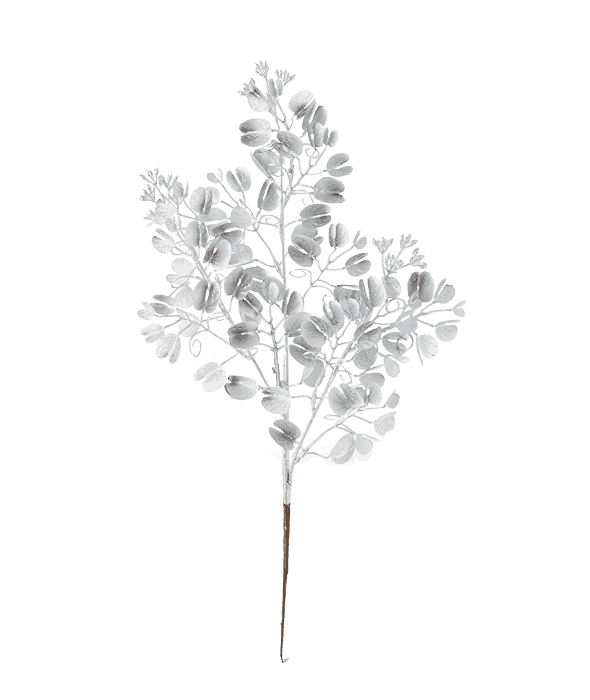 Ramo eucalipto plastica argento 45 cm